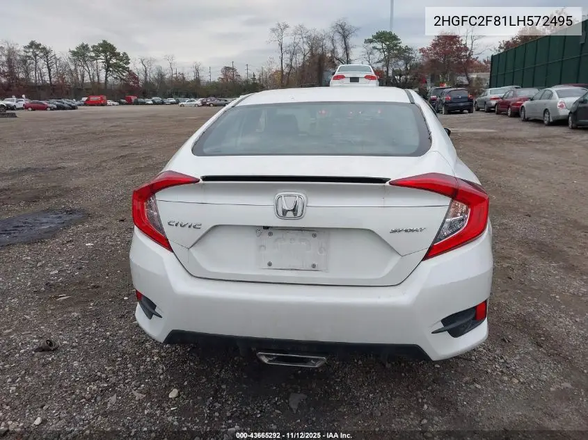 2HGFC2F81LH572495 2020 Honda Civic Sport