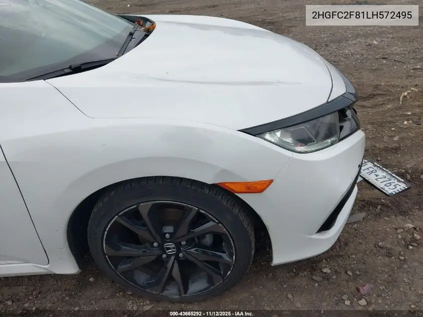 2HGFC2F81LH572495 2020 Honda Civic Sport