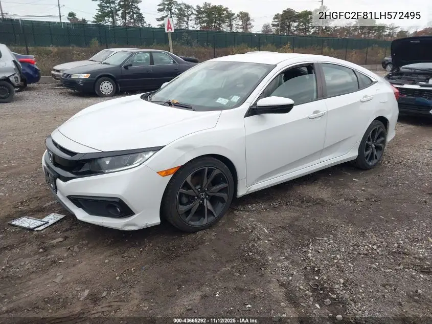 2HGFC2F81LH572495 2020 Honda Civic Sport