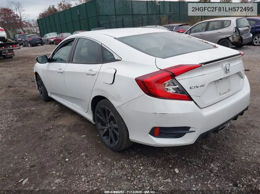 2HGFC2F81LH572495 2020 Honda Civic Sport