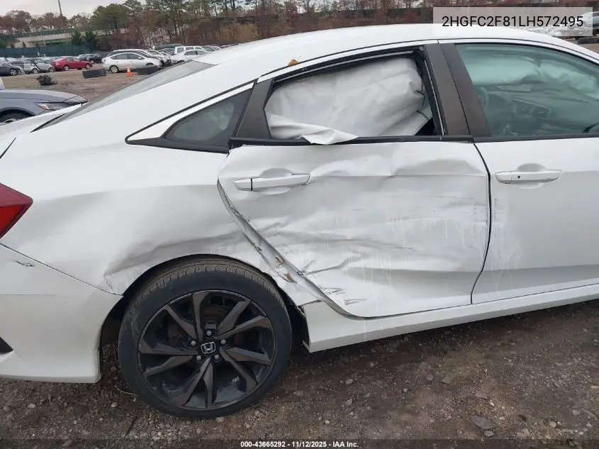 2HGFC2F81LH572495 2020 Honda Civic Sport