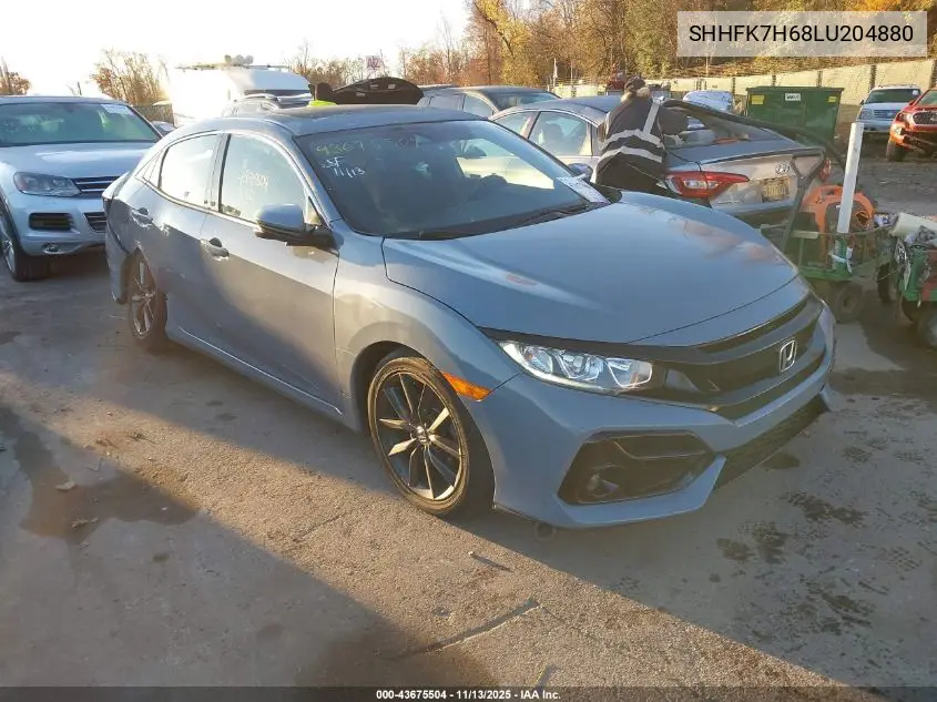 SHHFK7H68LU204880 2020 Honda Civic Ex