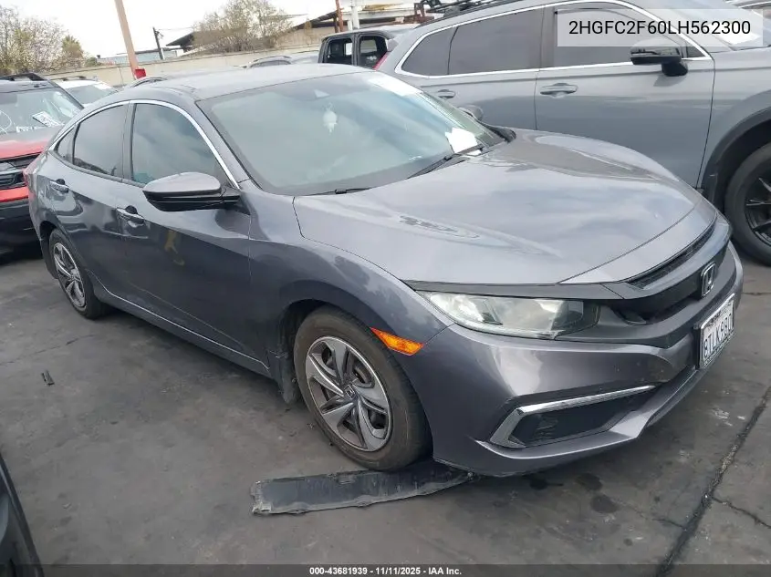 2HGFC2F60LH562300 2020 Honda Civic Lx