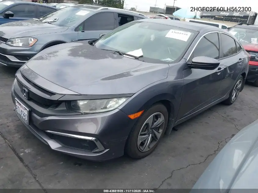 2HGFC2F60LH562300 2020 Honda Civic Lx