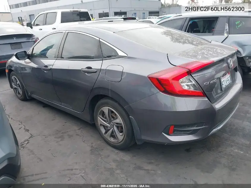 2HGFC2F60LH562300 2020 Honda Civic Lx