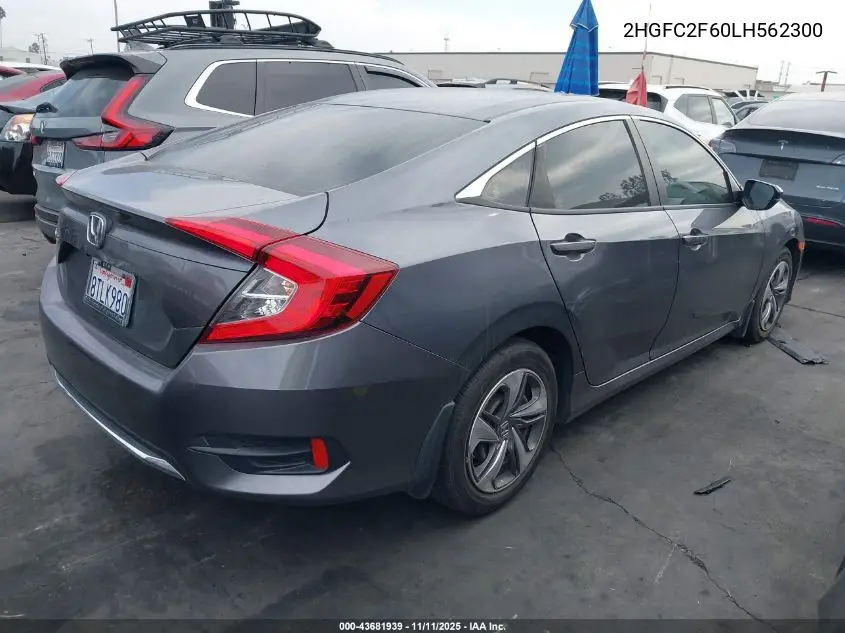 2HGFC2F60LH562300 2020 Honda Civic Lx