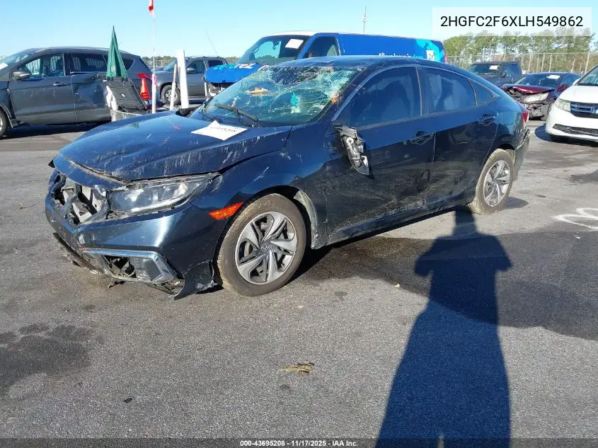 2HGFC2F6XLH549862 2020 Honda Civic Lx
