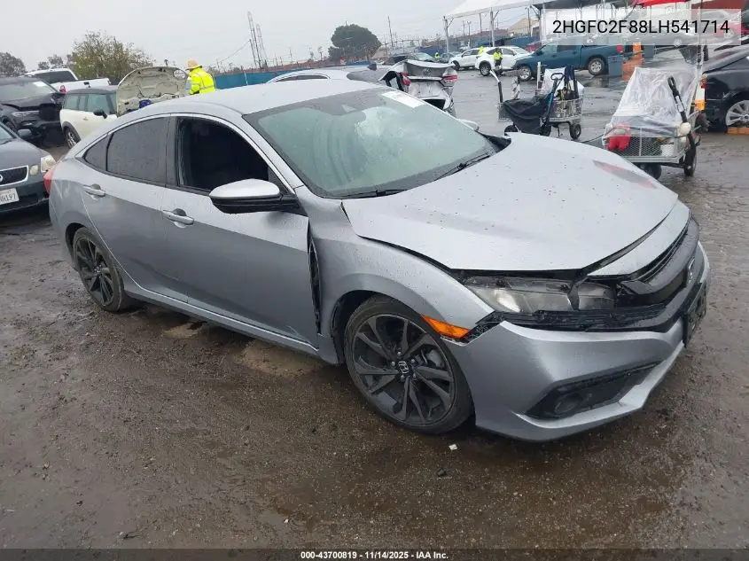 2HGFC2F88LH541714 2020 Honda Civic Sport