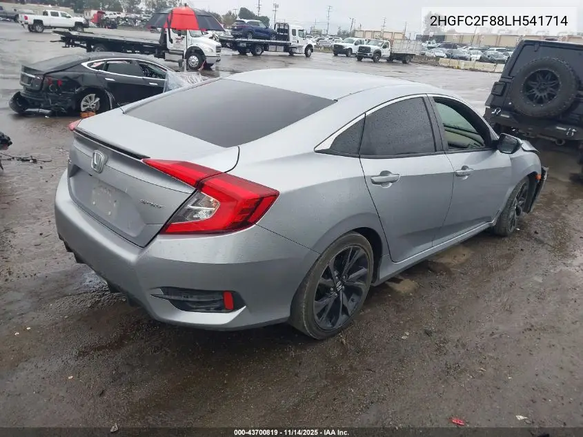 2HGFC2F88LH541714 2020 Honda Civic Sport