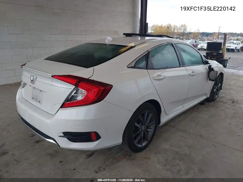 19XFC1F35LE220142 2020 Honda Civic Ex