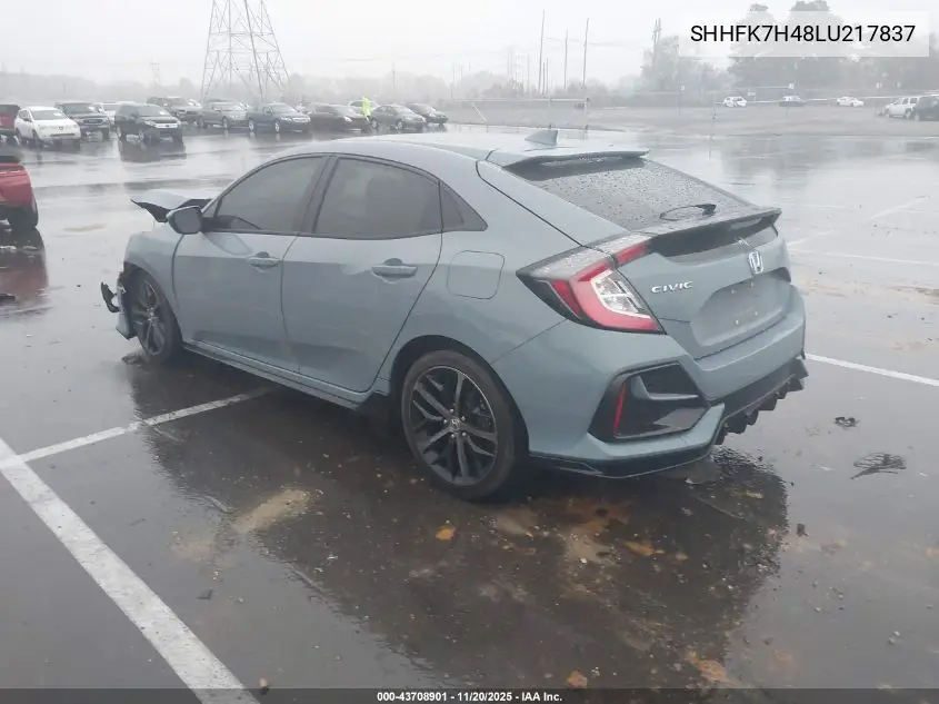 SHHFK7H48LU217837 2020 Honda Civic Sport