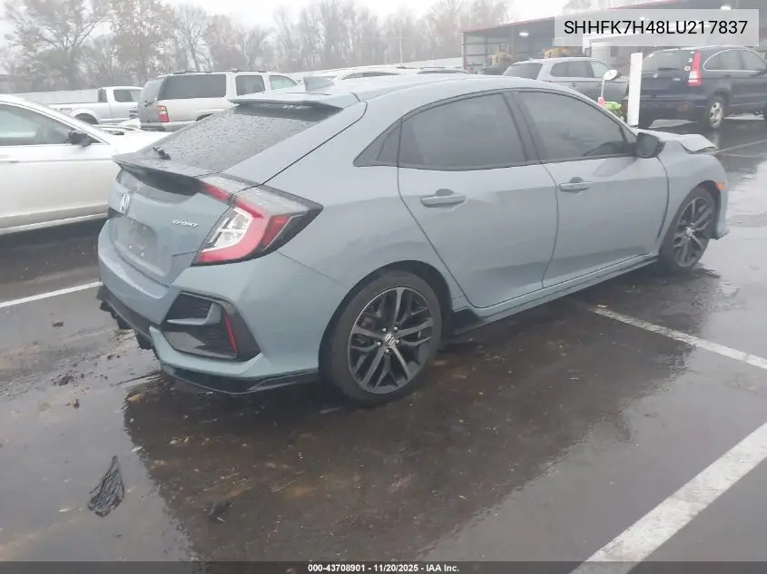 SHHFK7H48LU217837 2020 Honda Civic Sport