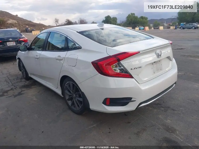 19XFC1F73LE209840 2020 Honda Civic Ex-L