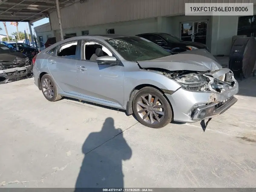19XFC1F36LE018006 2020 Honda Civic Ex
