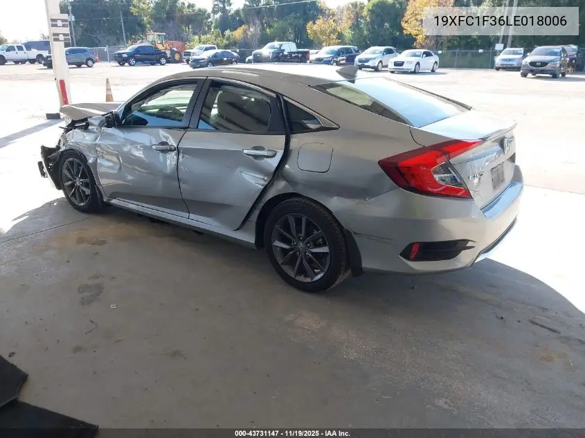 19XFC1F36LE018006 2020 Honda Civic Ex