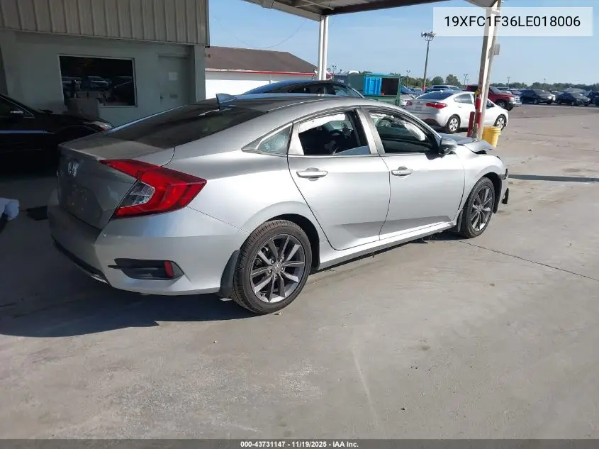 19XFC1F36LE018006 2020 Honda Civic Ex