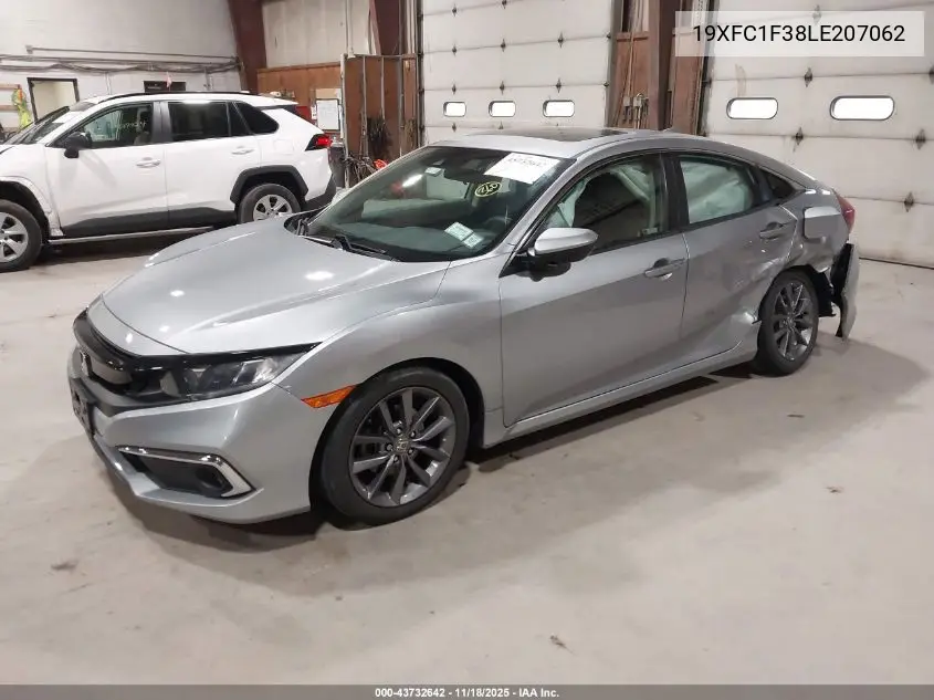 19XFC1F38LE207062 2020 Honda Civic Ex