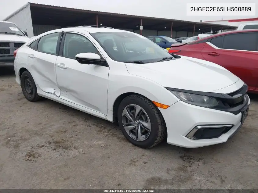 2HGFC2F65LH500889 2020 Honda Civic Lx