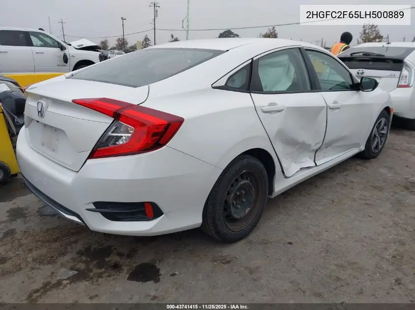 2HGFC2F65LH500889 2020 Honda Civic Lx