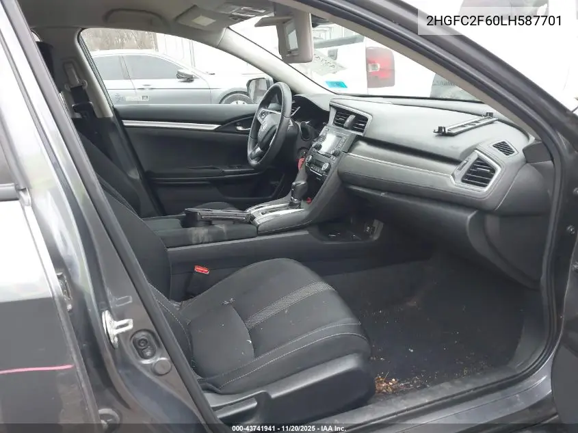 2HGFC2F60LH587701 2020 Honda Civic Lx