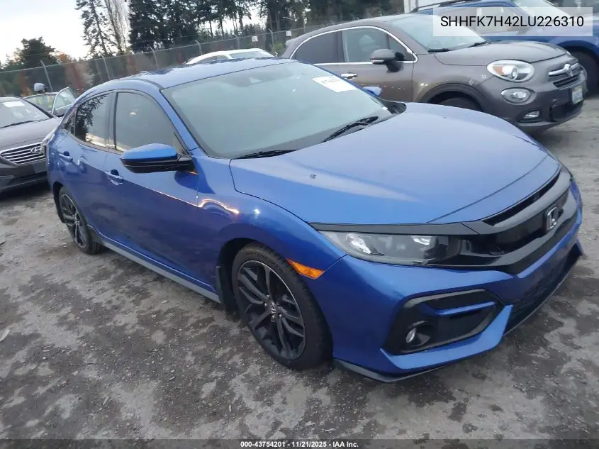 SHHFK7H42LU226310 2020 Honda Civic Sport