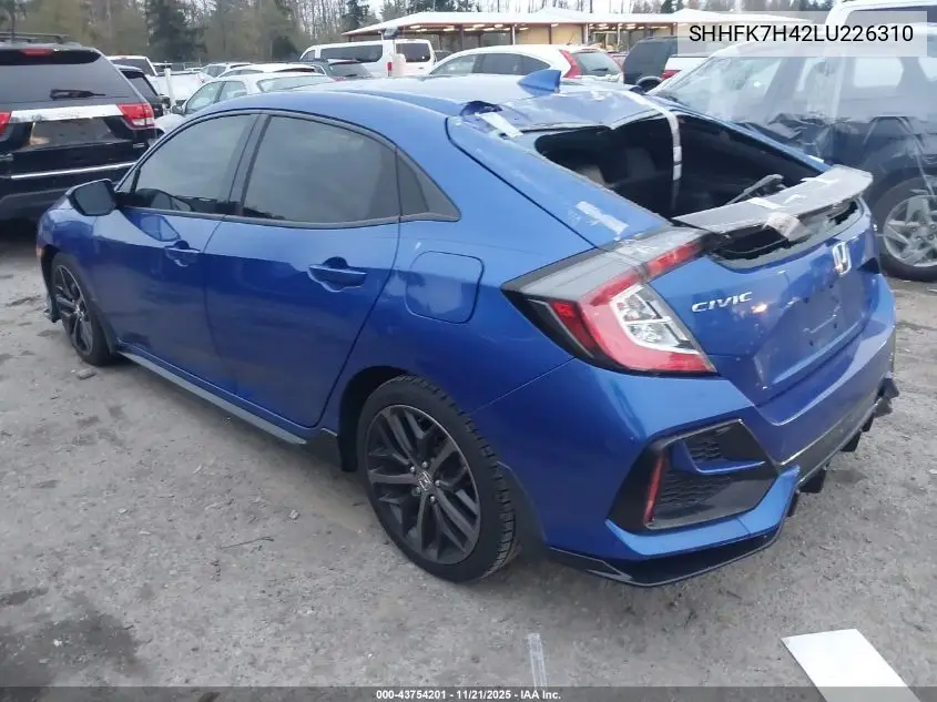SHHFK7H42LU226310 2020 Honda Civic Sport