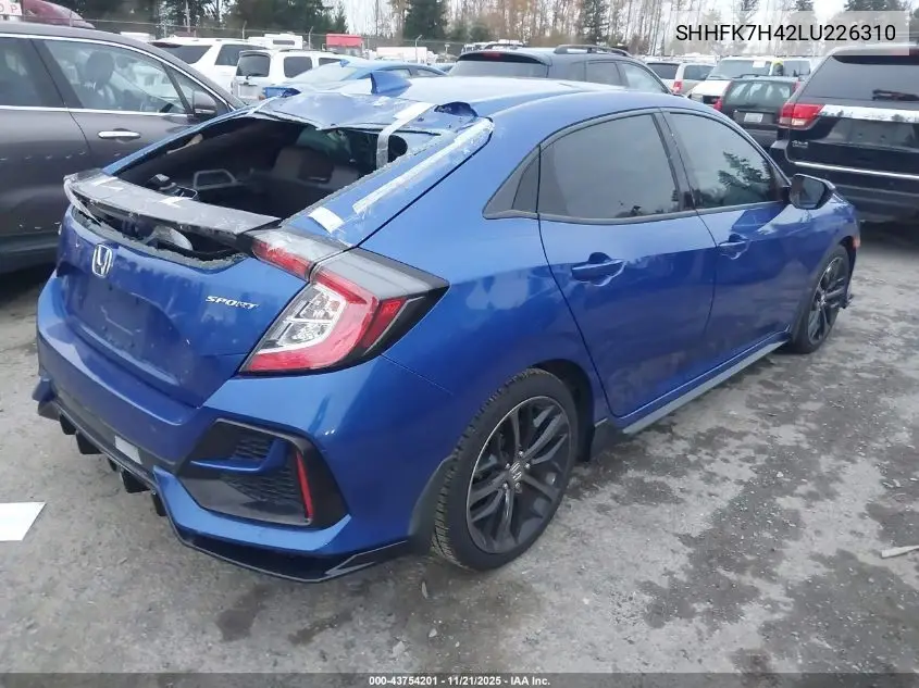 SHHFK7H42LU226310 2020 Honda Civic Sport