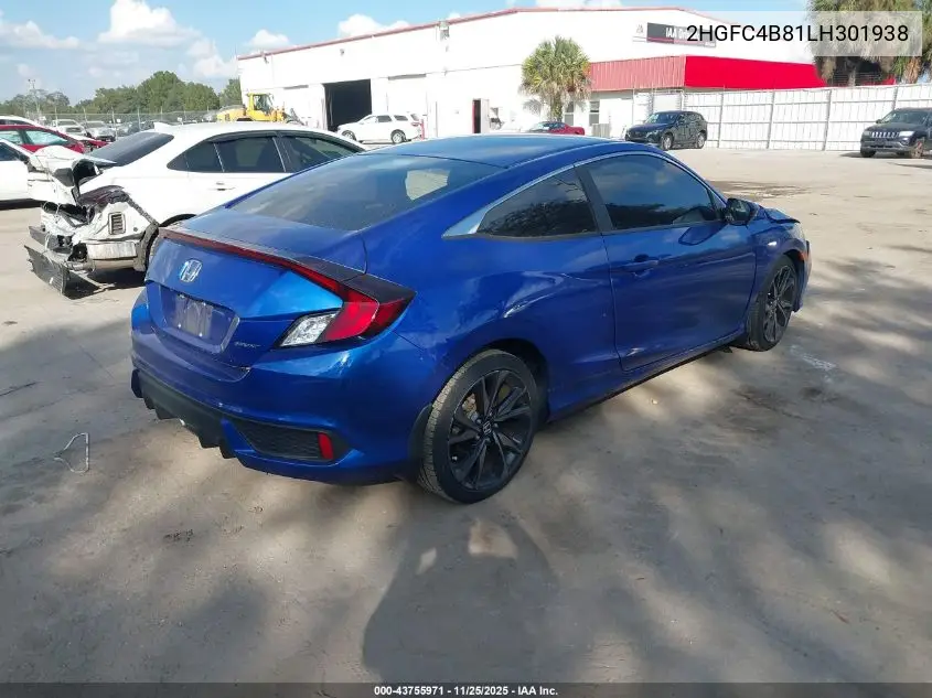 2HGFC4B81LH301938 2020 Honda Civic Sport