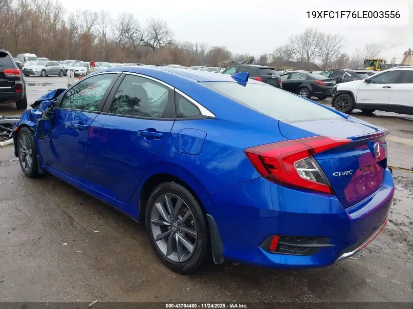 19XFC1F76LE003556 2020 Honda Civic Ex-L