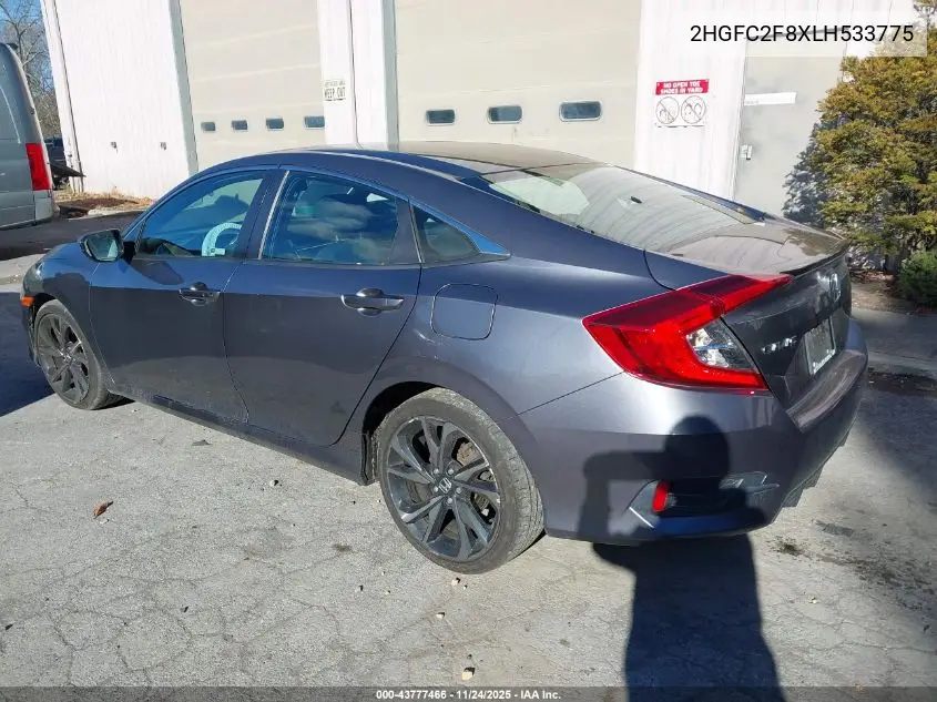 2HGFC2F8XLH533775 2020 Honda Civic Sport