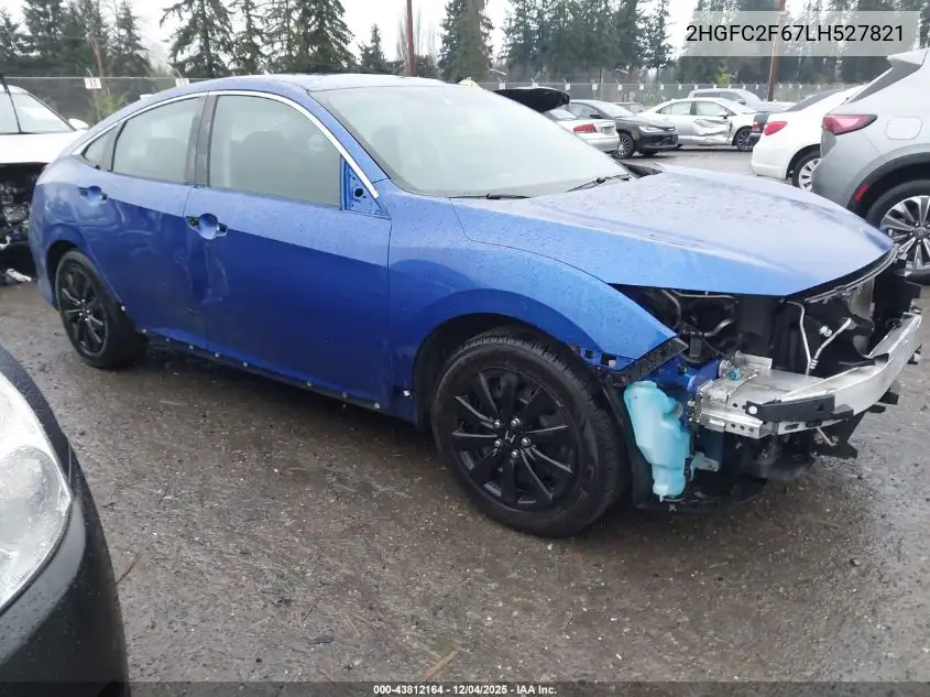 2HGFC2F67LH527821 2020 Honda Civic Lx
