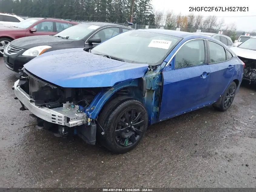 2HGFC2F67LH527821 2020 Honda Civic Lx