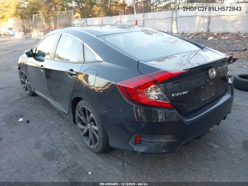 2HGFC2F89LH572843 2020 Honda Civic Sport