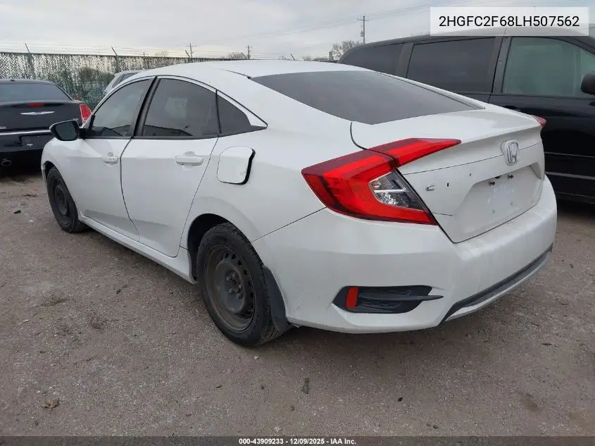 2HGFC2F68LH507562 2020 Honda Civic Lx