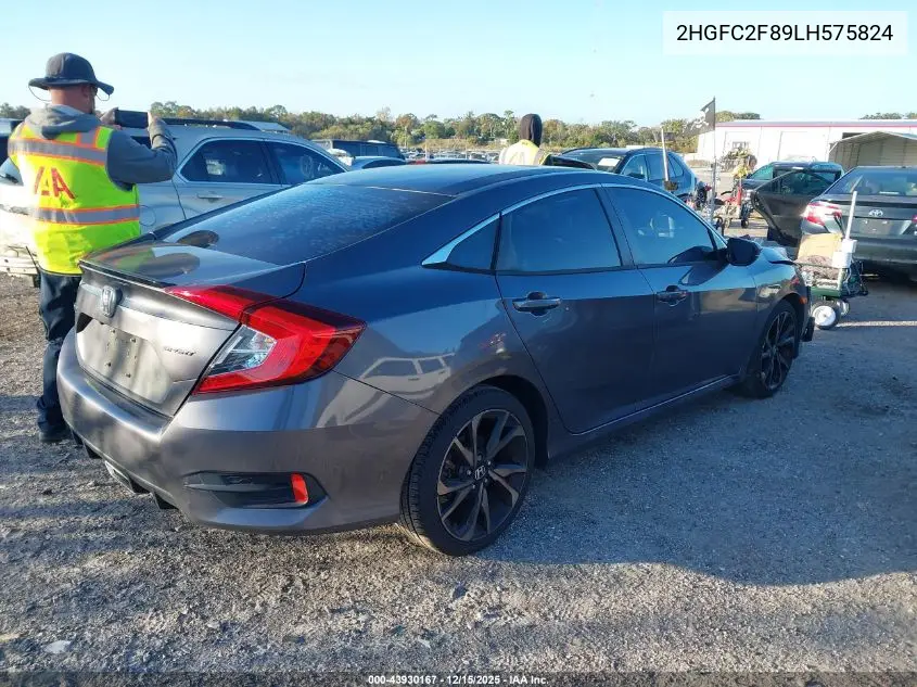 2HGFC2F89LH575824 2020 Honda Civic Sport