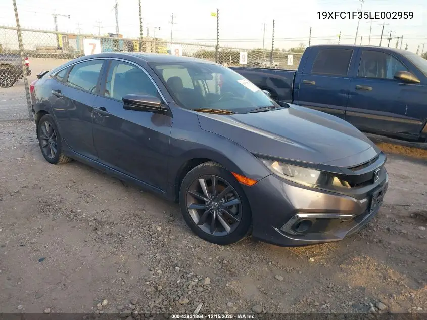 19XFC1F35LE002959 2020 Honda Civic Ex