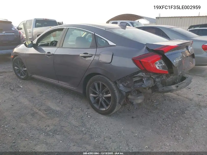 19XFC1F35LE002959 2020 Honda Civic Ex