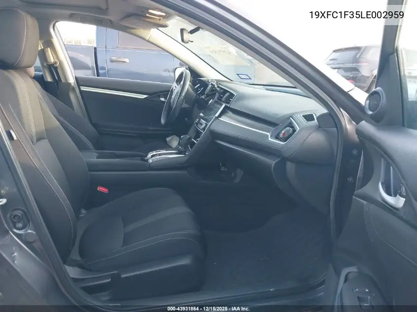 19XFC1F35LE002959 2020 Honda Civic Ex
