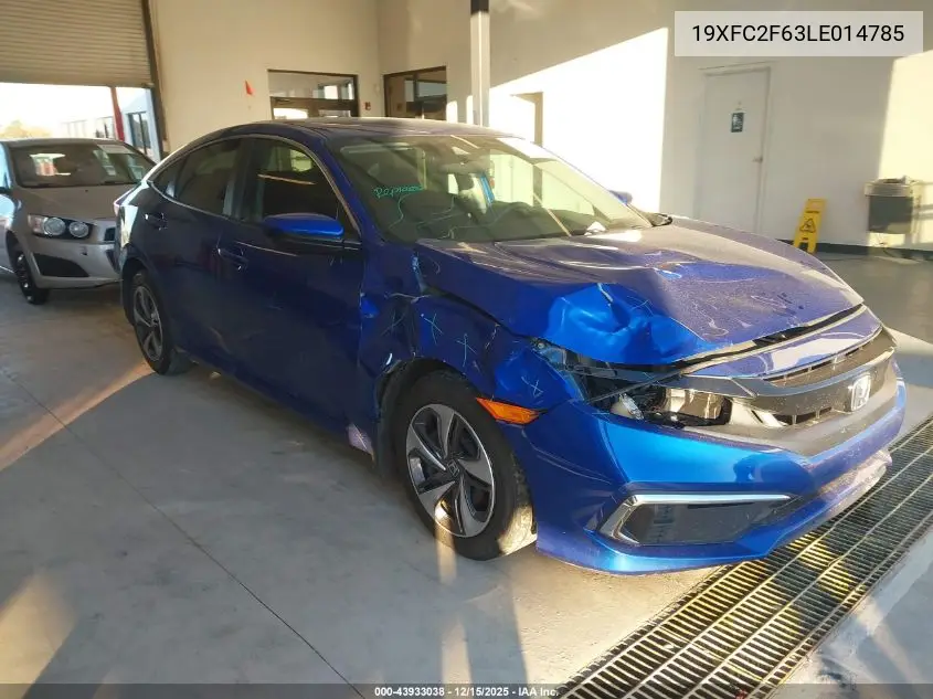 19XFC2F63LE014785 2020 Honda Civic Lx