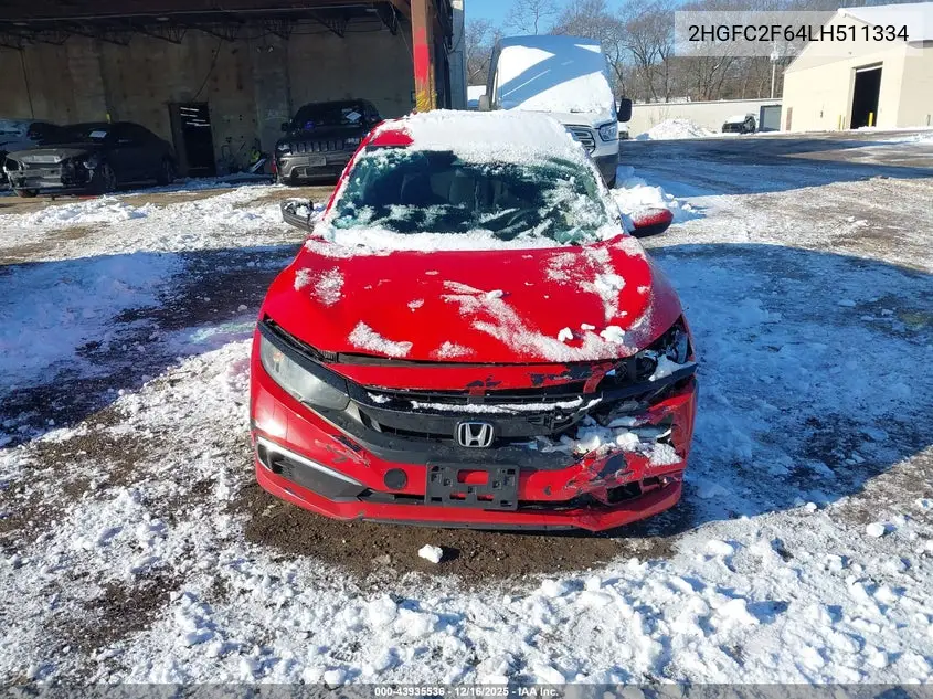 2HGFC2F64LH511334 2020 Honda Civic Lx