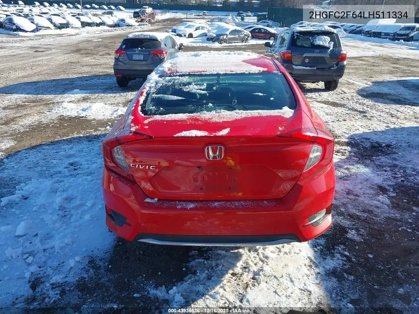 2HGFC2F64LH511334 2020 Honda Civic Lx