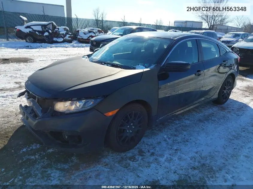 2HGFC2F60LH563348 2020 Honda Civic Lx