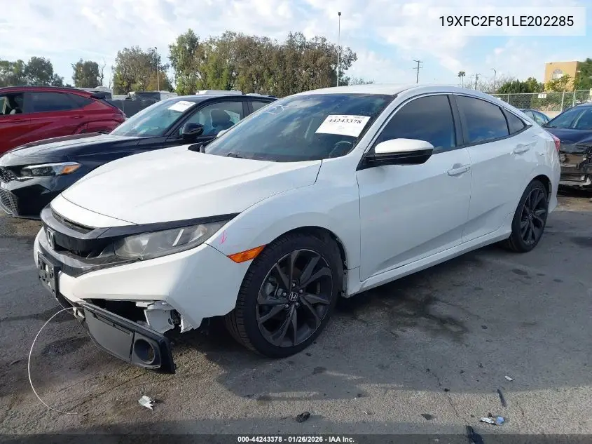 19XFC2F81LE202285 2020 Honda Civic Sport