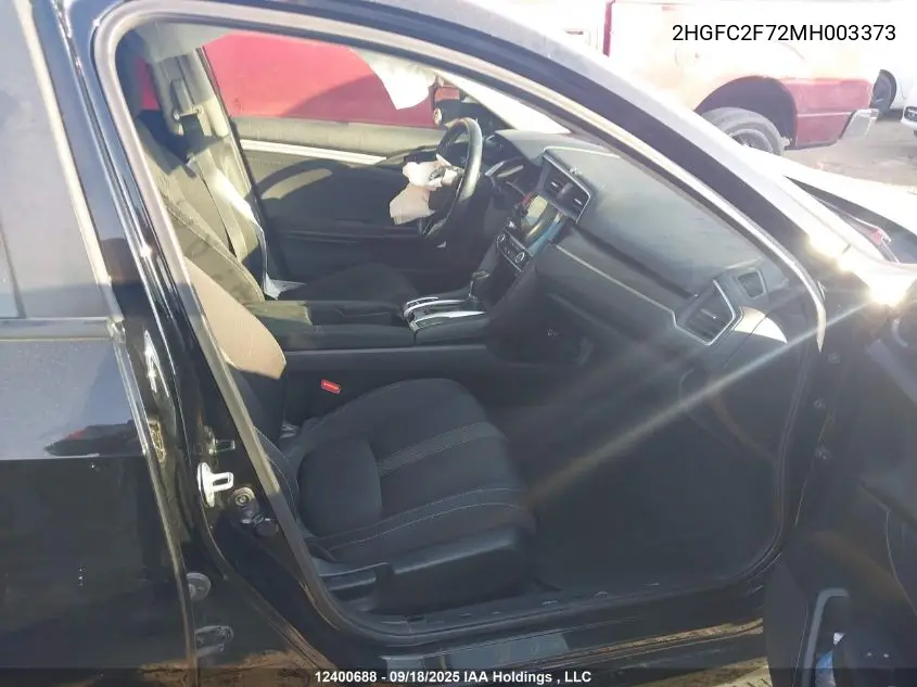 2HGFC2F72MH003373 2021 Honda Civic Ex 4Dr
