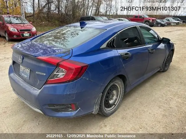 2HGFC1F93MH101307 2021 Honda Civic Touring