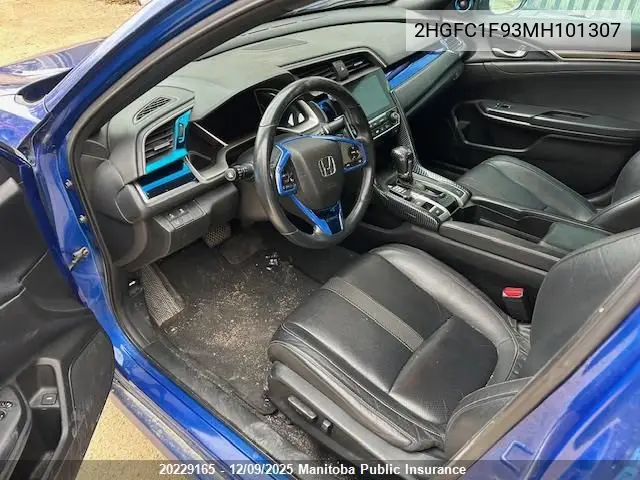 2HGFC1F93MH101307 2021 Honda Civic Touring