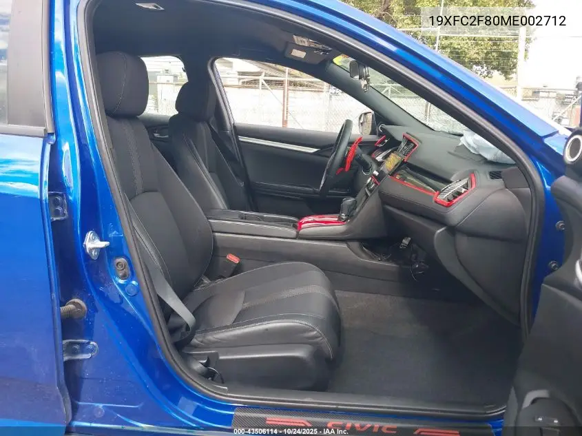 19XFC2F80ME002712 2021 Honda Civic Sport