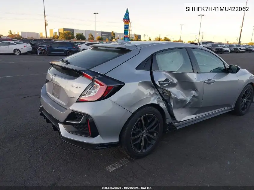 SHHFK7H41MU422062 2021 Honda Civic Sport