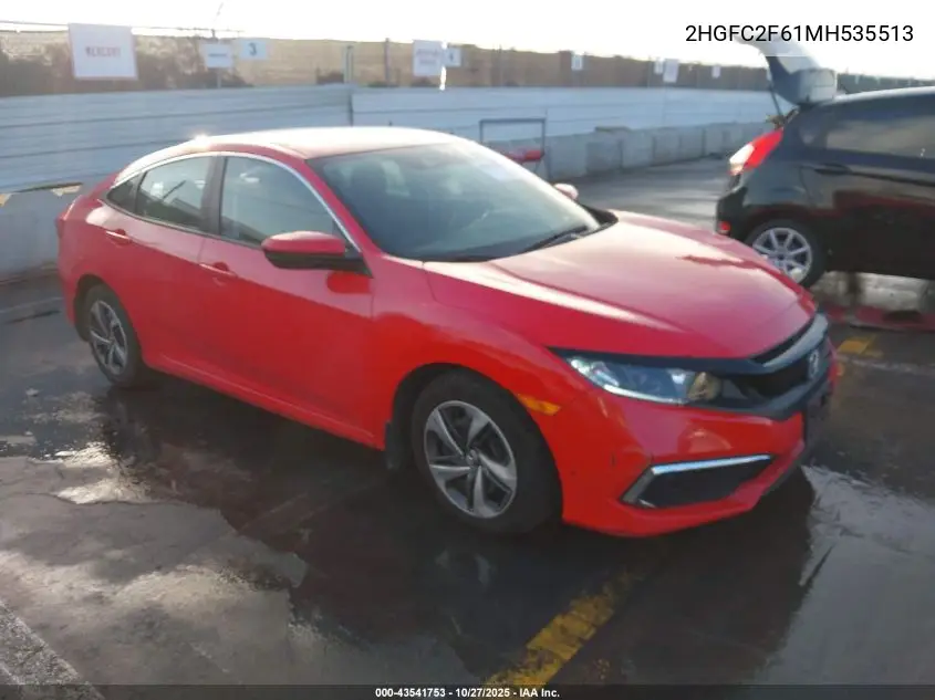 2HGFC2F61MH535513 2021 Honda Civic Lx