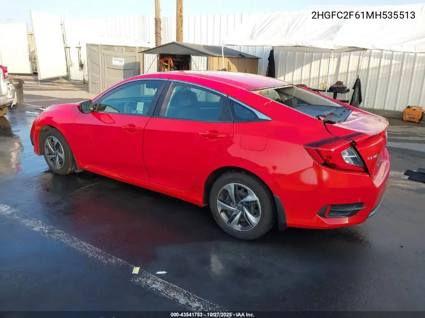 2HGFC2F61MH535513 2021 Honda Civic Lx